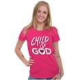 thumbnail image 3 of Child of God Christian Faith Bible Womens Slim Fit Graphic Tee Brisco Brands S, 3 of 5