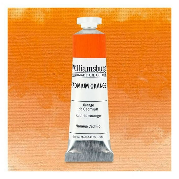 (Price/TU)Williamsburg 6000546-9 Handmade Oil Paint 37ml Cadmium Orange