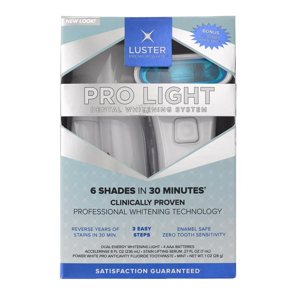 Reviews on luster pro light teeth whitening system