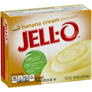 (4 Pack) Jell-O Instant Banana Cream Pudding & Pie Filling, 5.1 oz Box