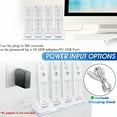 Wii Remote Controller Charger, 4 in 1 Wii Charging Dock Station with 4PCS 2800mAh Rechargeable