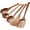 Brown 10.5-13.5" 5, variant on XIMEI Wooden Spoons for Cooking, 5-Piece Natural Acacia Wood Utensil Set, Non-Stick Safe, Easy-to-Clean for Cooking/Stirring/Serving
