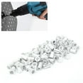 thumbnail image 4 of 100Pcs Rivet Nut Tool Kit, Aluminum Galvanized Flat Head Threaded Insert Nuts for Automotive, Mechanical and Other Equipment, 4 of 7