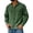 Blackish Green, variant on Mens Cotton Shirts Long Sleeve, Retro Washed Distressed Button Down Shirt with Collar Neck and Pocket, Vintage Workwear Casual Streetwear Top Blackish Green L