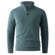thumbnail image 2 of pstuiky camisa de manga larga para hombre, Suéter de punto cálido de color sólido de moda informal para hombre, manga larga, top redondo Tops de talla grande para hombre m, 2 of 6