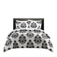 thumbnail image 5 of Chic Home Yasmeen 3-Piece Gray Duvet Set, Queen, 5 of 10