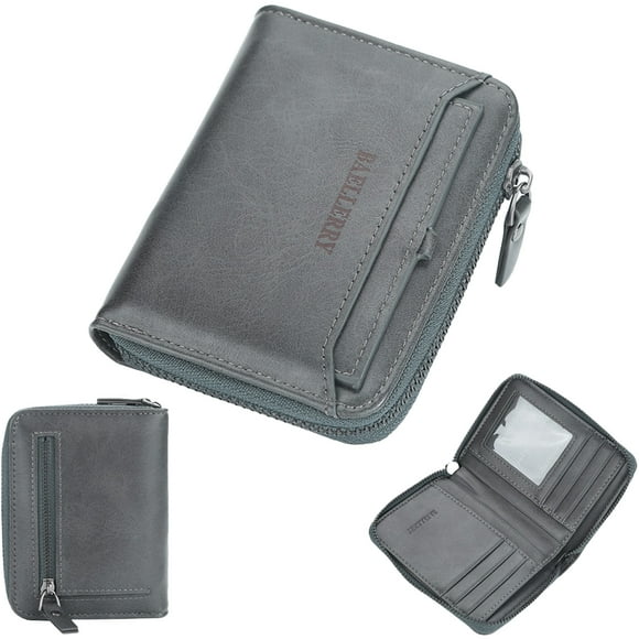 Bifold Slim Wallet for Men - Large Capacity Leather Front Pocket Men's Wallet