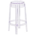 thumbnail image 1 of Bowery Hill 25.75" Mid Century Plastic Counter Stool in Crystal Clear, 1 of 6