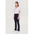 thumbnail image 3 of Women's Varsity Stripe Detail Short Sleeve Jersey Top, 3 of 4