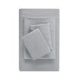 thumbnail image 1 of Mainstays Washed Ultra Soft Microfiber Bed Sheet Set, Full, Soft Silver, 4 Piece, 1 of 10
