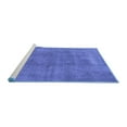 thumbnail image 2 of Ahgly Company Machine Washable Indoor Rectangle Oriental Blue Industrial Area Rugs, 6' x 9', 2 of 4