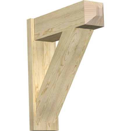 

8 W x 26 D x 30 H Traditional Rough Sawn Craftsman Outlooker Douglas Fir