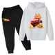 thumbnail image 4 of Sudadera de coches para niño, sudadera con capucha para niña, pantalones, 2 piezas, chándales para niños, ropa para niños de 4 a 14 años, 4 of 5