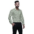 thumbnail image 2 of BESTMAN Slim FitShirtsFor Men Button DownLong Sleeve PrintedShirtsFor Boys, 2 of 5