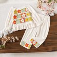 thumbnail image 2 of Futezty Toddler Baby Girl Outfits Infant Puff Sleeve Smocked Floral Tops Pants Cute Kids Girls 2Pcs Fall Winter Clothes Set 6M-4T, 2 of 7