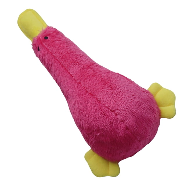 Plush Duck Dog Toy, Soft Teeth Cleaning & Grinding, Built-In Sound Device, Cute Design for Training & Play