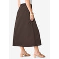thumbnail image 3 of Roaman's Women's Plus Size Petite Plus Size Easy-Wear A-Line Skirt, 3 of 4