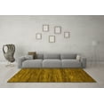 thumbnail image 3 of Ahgly Company Machine Washable Indoor Rectangle Abstract Yellow Modern Area Rugs, 3' x 5', 3 of 4