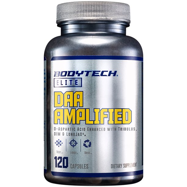DAA Amplified DAspartic Acid Enhanced with Tribulus, DIM & Longjax (120 Capsules)