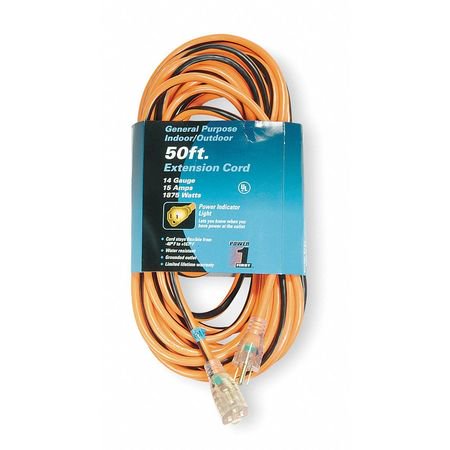 50 Ft 14 3 Lighted Extension Cord Sjtw Power First Walmart Com