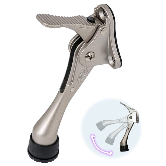 Tapón de puerta HA SHI One Touch Kickdown de níquel satinado de alta resistencia