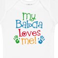 thumbnail image 4 of Inktastic My Babcia Loves Me Boys or Girls Baby Bodysuit, 4 of 5