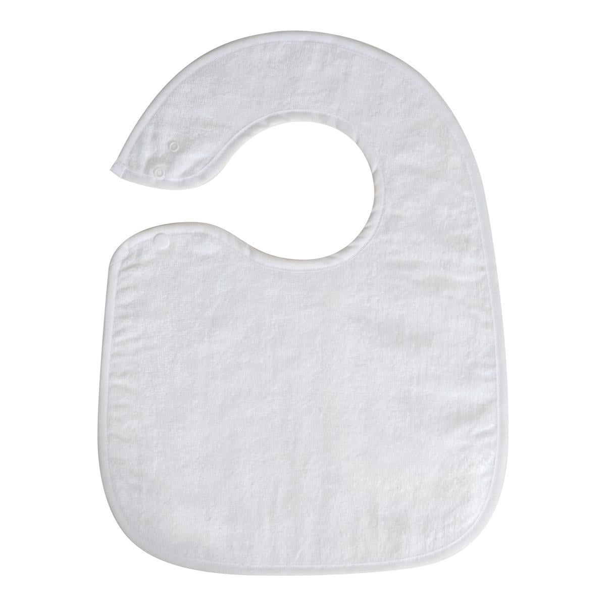Kaplan Early Learning Company Soft Bibs with Snaps Set of 6 - White