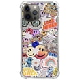 thumbnail image 1 of Hippie Indie Smiley Face Case for iPhone 12 Pro,Aesthetic Art Design Pattern TPU Shock-proof Cover Case, 1 of 5