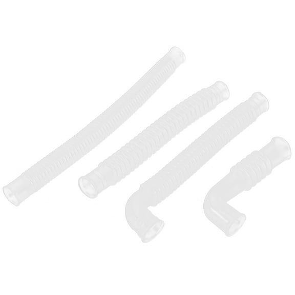 IBASETOY 4Pcs Water Supply Hose Short Straight PVC for Laundry Home Use
