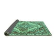 thumbnail image 2 of Ahgly Company Indoor Round Persian Turquoise Blue Traditional Area Rugs, 4' Round, 2 of 4