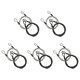 thumbnail image 2 of 5X 100CM/3.3Ft Long Travel Security Cable Lock,Braided Steel Coated Safety Cable Luggage Lock,Safety Cable Wire Rope, 2 of 5