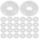 thumbnail image 1 of 80 tapones de silicona transparente para usar solos o con clip espaciador para pulseras de cadena de serpiente., 1 of 6