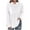 White, variant on DAFPZW Women's Long Sleeve Shirts Swing Cowl Neck Peplum Tunic Tops Solid Color Comfy Soft Loose Fit Pullover Sweatshirt