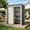 5x3 Gray, variant on Asofer 6x4 FT Outdoor Metal Storage Shed, Heavy-Duty Steel Utility Tool Shed with Lockable Door, All-Weather Waterproof Organizer for Backyard Garden Patio, Black