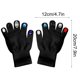 thumbnail image 2 of Guantes de Invierno Tejidos, Adornos de Cristal de Colores Variados, Mitones de Ganchillo de Dedo Completo con Buena Elasticidad para Niñas, Niños, Mujeres, 2 of 6