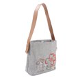 thumbnail image 2 of Bolso de hombro multifunción de gran capacidad impermeable patrones lindos bolso de mamá para viajes gris oscuro, 2 of 5