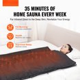 thumbnail image 3 of Far Infrared Sauna Blanket for Detox – Portable Home Relaxation System with 95-185 ℉   Adjustable Temperature & 60-Min Timer, 3 of 7