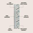thumbnail image 5 of JONATHAN Y DAZZLE 2 x 8 Runner Rug, Retro Rainbow Stripe - Blue/Cream/Gray, DZC102B-28, 5 of 6