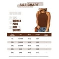 thumbnail image 2 of CASSIE LIZ Ladies Plus Size 4X Tank Tops Solid Brown Shirts Halter Neck Sleeveless Pullover Bodycon Summer Shirts 4XL 24W 26W, 2 of 2