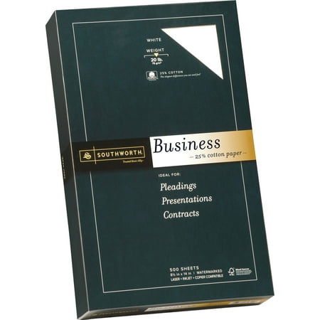 Southworth, SOU403E, 25% Cotton Business Paper, 500 / Box, (Best Paper For Resume Printing)
