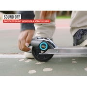 Razor Sonic Zoom - Silver, Mechanical Sound Effects Kick Scooter for Child 5+, No Battery Required