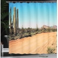thumbnail image 4 of Ambesonne Nature Shower Curtain, American Desert Cactus, 69"Wx75"L, Multicolor, 4 of 5