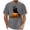 Gray, variant on Xdegoge Men Halloween Graphic T-Shirts Funny Cat Witch Hat Pumpkin Print Short Sleeve Novelty Tee Casual Summer Crewneck Tops for Holiday Party Everyday Wear