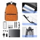 thumbnail image 4 of Fotbe Orange Glitter Mochila Ligera Casual para Laptop para Hombres y Mujeres, Mochila Impermeable de Uso Diario, Mochila para Universidad, 4 of 6