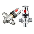 thumbnail image 2 of Ruibeauty Temperature Control Thermostatic Mixer Valve,Cold and Hot Water Mixing Valve, DN15 G1/2,Valve Faucet Tap with Check Valve, 2 of 5