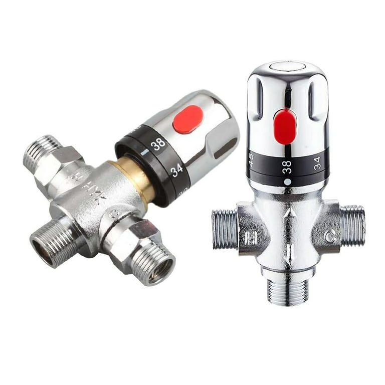 Hot & Cold Water Mixing Valve Temperature Control Mixer for