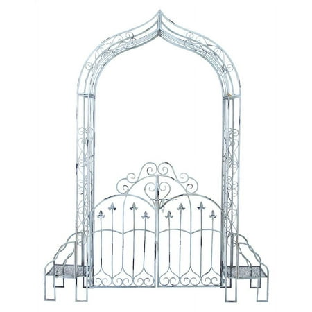 Woodland 63386 Sturdyg Metal Garden Gate in Black Finish