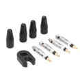 thumbnail image 1 of Núcleo De Válvula 4 tapas de vástago de válvula Presta + 4 núcleos de válvula + kit de herramientas de llave (negro) Likrtyny Accesorios para autos y motos, 1 of 7