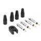 thumbnail image 1 of Núcleo De Válvula 4 tapas de vástago de válvula Presta + 4 núcleos de válvula + kit de herramientas de llave (negro) Tmvgtek Accesorios para autos y motos, 1 of 7