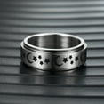 thumbnail image 5 of Stainless Steel Fidget Anxiety Ring for Women Men Fidget Spinner Stress Worry Rings Star Moon Spinning Rings, 5 of 13